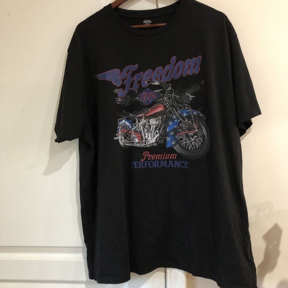 Celebrate! Patriotic Mens Freedom 1776 Premium Performance 3XL super soft Tee